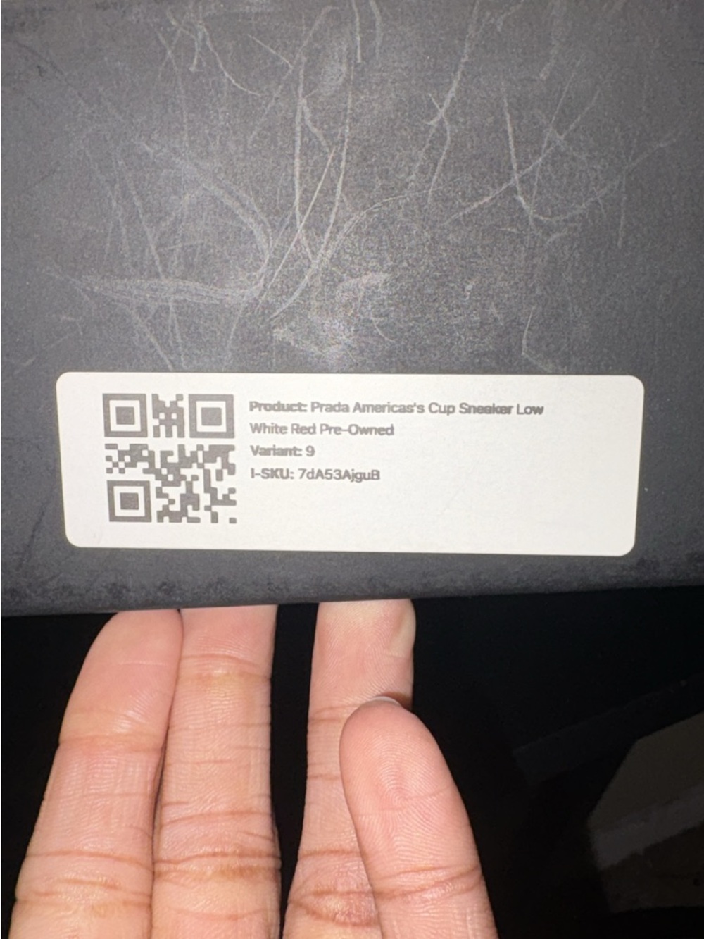 Prada Black Leather Insole with Red Logo Panel - Picture 5 of 5